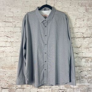 Robert Graham 3XL Long Sleeve Button Down Shirt Roll Tab Black White Orange